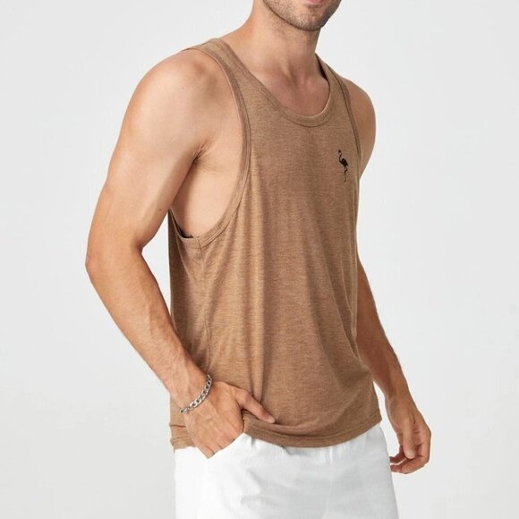 Tan Mens Tank Top - Picture 5 of 5